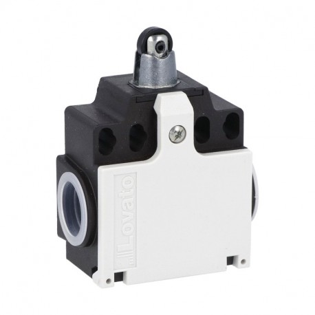KCB1L11 - KCB1L11 LOVATO LIMIT SWITCH, K SERIES, TOP ROLLER PUSH PLUNGER, 2 SIDE CABLE ENTRY. DIMENSIONS COMPATIBLE TO..