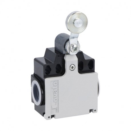 KNE2A11 - KNE2A11 LOVATO LIMIT SWITCH, K SERIES, ROLLER LEVER PLUNGER, 2 SIDE CABLE ENTRY. DIMENSIONS COMPATIBLE TO EN..