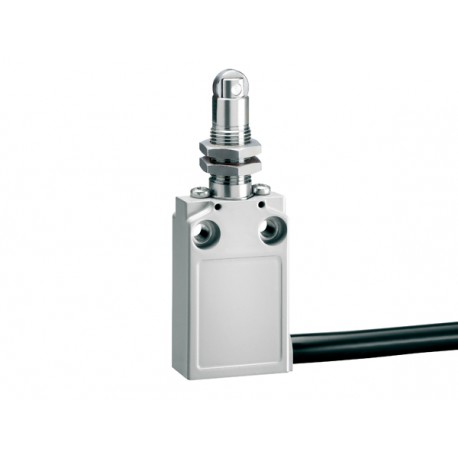 KPB6S11 - KPB6S11 LOVATO PREWIRED METAL LIMIT SWITCH, K SERIES, TOP ROLLER PUSH PLUNGER. M12 HEAD, CONTACTS 1NO+1NC SN..