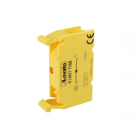 8LM2TT100 - 8LM2TT100 LM2TT100 LOVATO LAMP-HOLDER WITHOUT MOUNTING ADAPTER, Ø22MM 8LM METAL SERIES, TEST ELEMENT FOR LAM..