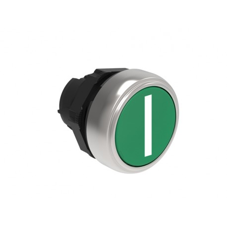 LPCB1113 - LPCB1113 LOVATO PUSHBUTTON ACTUATOR, SPRING RETURN, WITH SYMBOL Ø22MM PLATINUM SERIES, FLUSH, I / GREEN