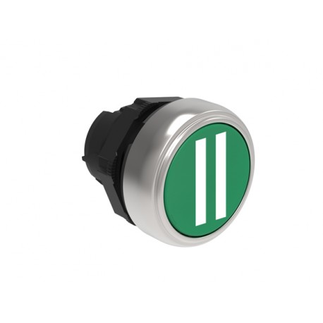 LPCB1123 - LPCB1123 LOVATO PUSHBUTTON ACTUATOR, SPRING RETURN, WITH SYMBOL Ø22MM PLATINUM SERIES, FLUSH, II / GREEN