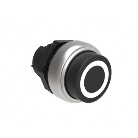 LPCB2102 - LPCB2102 LOVATO PUSHBUTTON ACTUATOR, SPRING RETURN, WITH SYMBOL Ø22MM PLATINUM SERIES, EXTENDED, 0 / BLACK