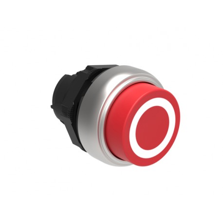 LPCB2104 - LPCB2104 LOVATO PUSHBUTTON ACTUATOR, SPRING RETURN, WITH SYMBOL Ø22MM PLATINUM SERIES, EXTENDED, 0 / RED