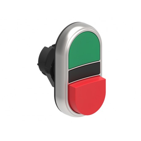 LPCB7213 - LPCB7213 LOVATO DOUBLE-TOUCH ACTUATOR, SPRING RETURN Ø22MM PLATINUM SERIES, 1 EXTENDED AND 1 FLUSH PUSH BUTT..