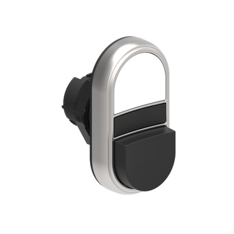 LPCB7214 - LPCB7214 LOVATO DOUBLE-TOUCH ACTUATOR, SPRING RETURN Ø22MM PLATINUM SERIES, 1 EXTENDED AND 1 FLUSH PUSH BUTT..