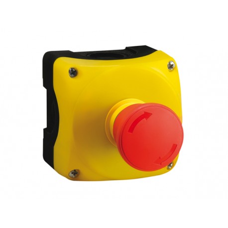 LPZP1B503 - LPZP1B503 LOVATO CONTROL STATION, COMPLETE WITH 1 PUSHBUTTON, YELLOW, 1 HOLE LPZ P1 A5 WITH 1 E-STOP P/BUTTO..