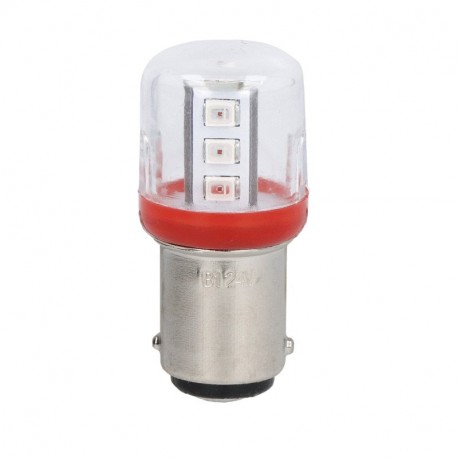 8LT7ALLE4 - 8LT7ALLE4 LT7ALLE4 LOVATO LED BULB, BA15D FITTING, RED, 110÷120VAC