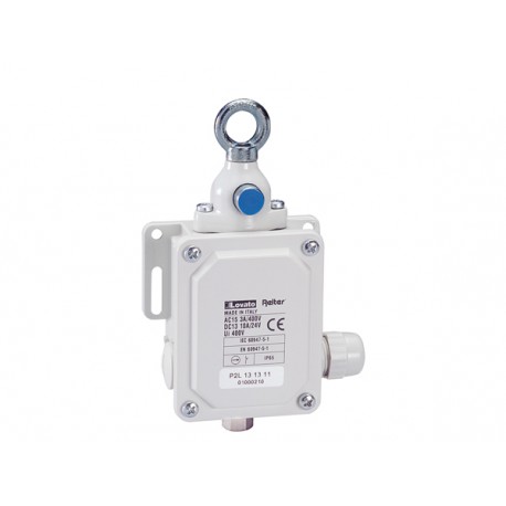 P2L131311 - P2L131311 LOVATO ROPE-PULL LEVER LIMIT SWITCHES FOR EMERGENCY STOPPING, ISO 13850 COMPLIANT, WITH RESET BUTT..