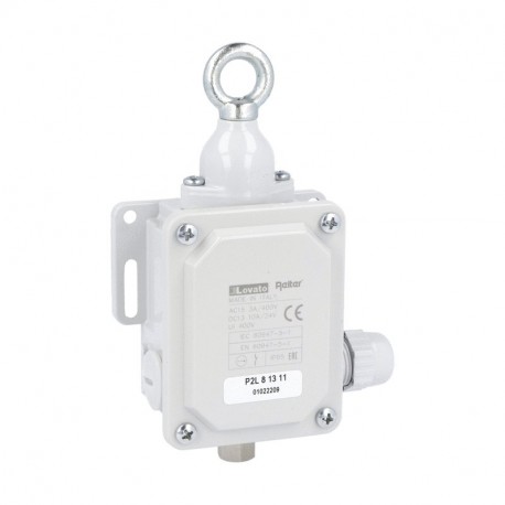 P2L81311 - P2L81311 LOVATO ROPE-PULL LEVER LIMIT SWITCHES FOR NORMAL STOPPING, WITHOUT RESET BUTTON, CONTACTS 1NO+1NC. ..