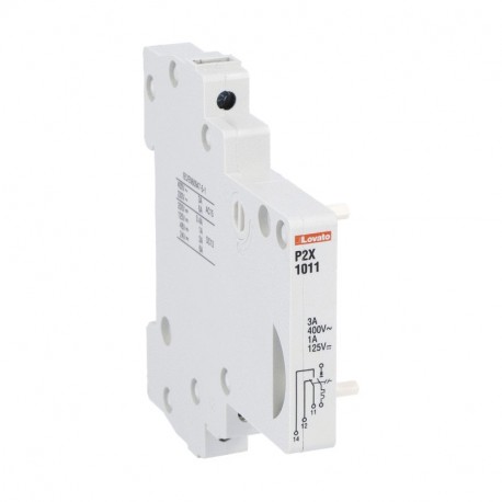 P2X1011 - P2X1011 LOVATO AUXILIARY CONTACT, SIDE MOUNT, 1 CHANGEOVER