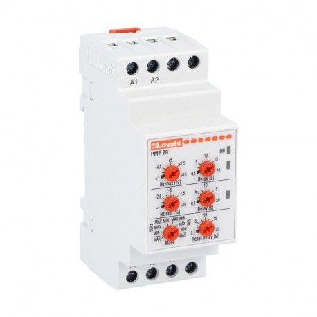 PMF20A240 - PMF20A240 LOVATO FREQUENCY MONITORING RELAY FOR SINGLE AND THREE-PHASE SYSTEMS, MINIMUM AND MAXIMUM FREQUENC..