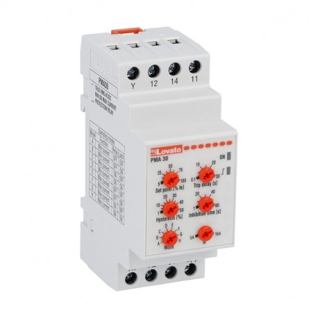 PMA30240 - PMA30240 LOVATO CURRENT MONITORING RELAY FOR SINGLE-PHASE SYSTEM, AC/DC MINIMUM OR MAXIMUM CURRENT CONTROL, ..