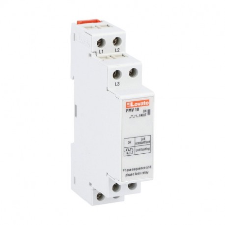 PMV10A440 - PMV10A440 LOVATO VOLTAGE MONITORING RELAY FOR THREE-PHASE SYSTEM, WITHOUT NEUTRAL, PHASE LOSS AND INCORRECT ..