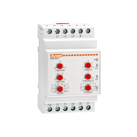 PMV80NA600 - PMV80NA600 LOVATO VOLTAGE MONITORING RELAY FOR THREE-PHASE SYSTEM, WITH OR WITHOUT NEUTRAL, MINIMUM AND MAXI..