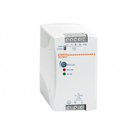 PSL110024 - PSL110024 LOVATO DIN RAIL SWITCHING POWER SUPPLY, SINGLE PHASE. 24VDC, 4.2A / 100W