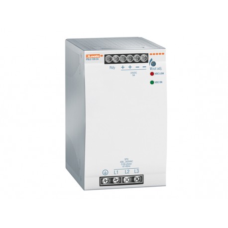 PSL312024 - PSL312024 LOVATO DIN RAIL SWITCHING POWER SUPPLY, THREE PHASE. 24VDC, 5A / 120W
