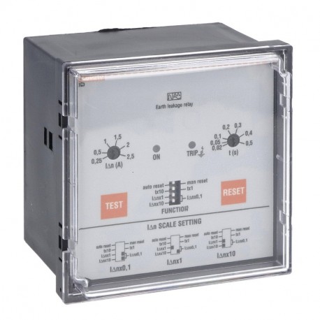 R1D415 - R1D415 LOVATO EARTH LEAKAGE RELAY WITH 1 OPERATION THRESHOLD, FLUSH MOUNT. EXTERNAL CT, 110VAC/DC-240VAC-415..