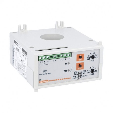 31RC35415 - 31RC35415 RC35415 LOVATO EARTH LEAKAGE RELAY WITH 1 OPERATION THRESHOLD, COMPACT PANEL MOUNT. CT INCORPORATE..