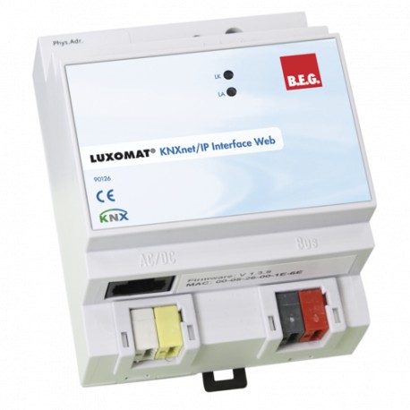 90126 - 90126 B.E.G. LUXOMAT KNXnet/IP Interface WEB