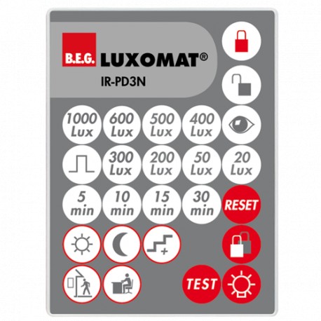 92105 - 92105 B.E.G. LUXOMAT Remote Control IR-PD3N