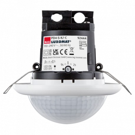 92444 - 92444 B.E.G. LUXOMAT Occupancy detector PD4-S-C-FCfor corridors, false ceiling mounting