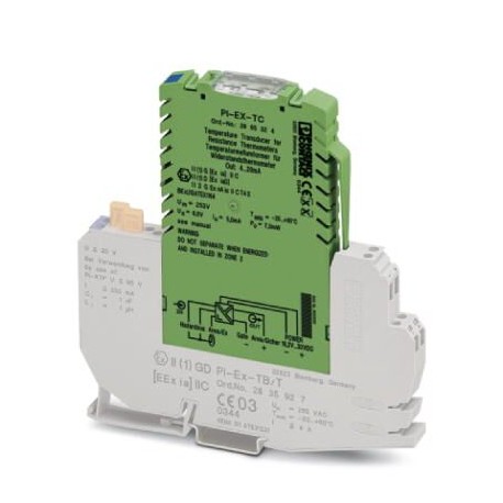 PI-EX-TC - PI-EX-TC 2865324 PHOENIX CONTACT Ex i temperature transducer: converts measured values from thermocouple sen..