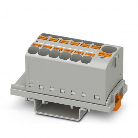PTFIX 10/12X4-NS35 GY - PTFIX 10/12X4-NS35 GY 3273614 PHOENIX CONTACT Distribution block, nom. voltage: 800 V, nominal current: 32 A..
