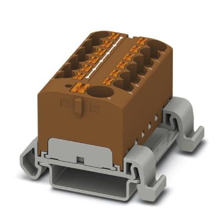 PTFIX 10/12X4-NS35A BN - PTFIX 10/12X4-NS35A BN 3273756 PHOENIX CONTACT Distribution block, nom. voltage: 800 V, nominal current: 32 ..