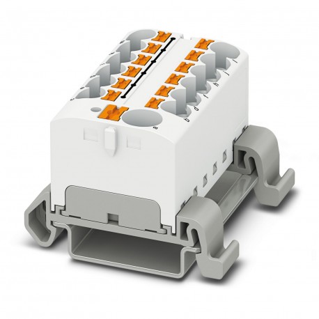 PTFIX 10/12X4-NS35A WH - PTFIX 10/12X4-NS35A WH 3273758 PHOENIX CONTACT Distribution block, nom. voltage: 800 V, nominal current: 32 ..