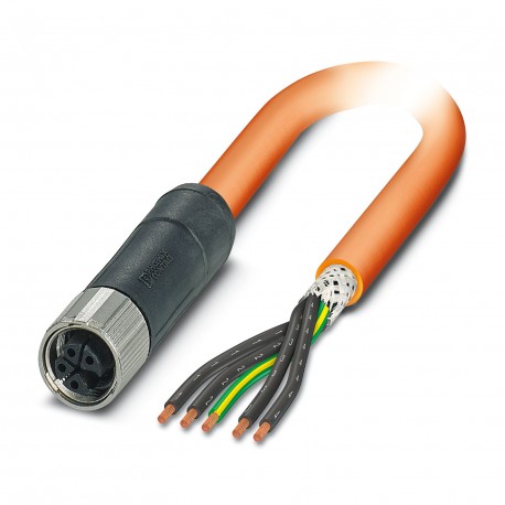 SAC-5P- 1,5-PVC/M12FSK PE SH - SAC-5P- 1,5-PVC/M12FSK PE SH 1414781 PHOENIX CONTACT Power cable