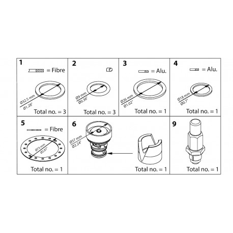 027H2225 - 027H2225 DANFOSS REFRIGERATION ICS 25-5 Overhaul kit