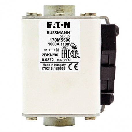 FUSE 250A 1250V 2GKN/75 AR CU - FUSE 250A 1250V 2GKN/75 AR CU 170M5588 EATON ELECTRIC FUSE 250A 1250V 2GKN/75 AR CU