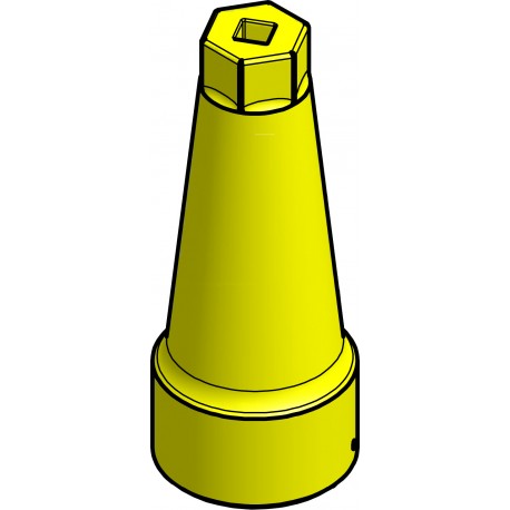 027L1308 - 027L1308 DANFOSS REFRIGERATION Yellow CAP+GASKET, ICFR 25 REG 25-65, Used for product: ICF25-40 REG25-65