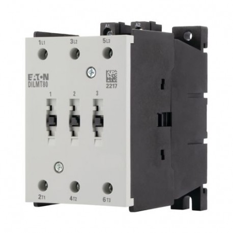DILMT80(RDC24) - DILMT80(RDC24) 190986 Y7-190986 EATON ELECTRIC Power Contactor close Connection screw 3-pole 80 A AC-3 RDC24