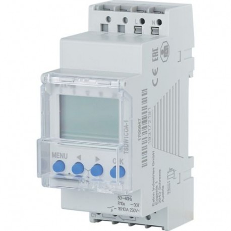 TSDW1COA-1 - TSDW1COA-1 196850 Y7-196850 EATON ELECTRIC Digital Astronomical Timeswitch, DIN rail 2 TE, weekly program, 1..