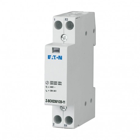 Z-SCH230/1/25-11 - Z-SCH230/1/25-11 193886 Y7-193886 EATON ELECTRIC Installation contactor, 230VAC/50Hz, 1N/O+1N/C, 25A