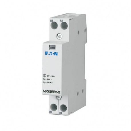 Z-SCH24/1/25-02 - Z-SCH24/1/25-02 193984 Y7-193984 EATON ELECTRIC Installation contactor, 24VAC/50Hz, 2N/C, 25A
