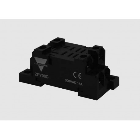 ZPY08C - ZPY08C CARLO GAVAZZI Function: For RPY relays, Connection: Screw terminals, Type: DIN rail sockets, Descript..