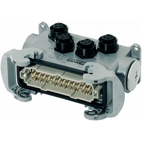 27680 - 27680 MURRELEKTRONIK POWER DISTRIBUTOR PD4 7/8" 4 POLE 24+E male to 4 x 7/8" 4-pole female