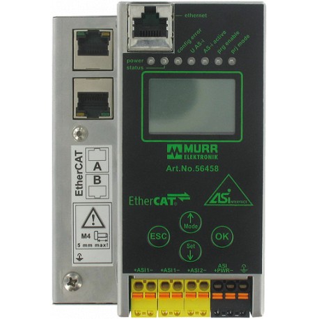 56458 - 56458 MURRELEKTRONIK Gateway EtherCAT/AS-i, 2 Masters