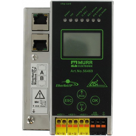 56469 - 56469 MURRELEKTRONIK Gateway Ethernet-IP/AS-i, 1 Master, P24