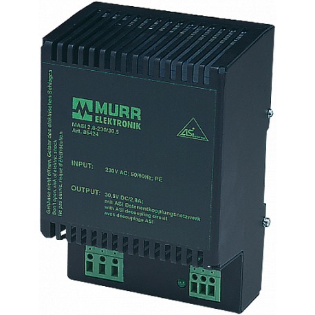 85424 - 85424 MURRELEKTRONIK MASI ASI POWER SUPPLY 1-PHASE, IN: 230VAC OUT: 30,5 V/2,8 ADC
