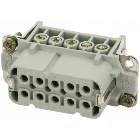 70MH-EB010-BS01020 - 70MH-EB010-BS01020 MURRELEKTRONIK A10 female 10-pole, screw t., 250 V, 16 A