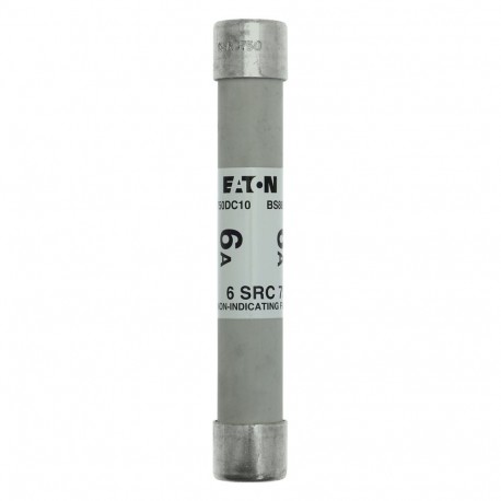6Amp 750V dc TRACTION FUSE - 6Amp 750V dc TRACTION FUSE 6SRC750 EATON ELECTRIC 6Amp 750V dc TRACTION FUSE