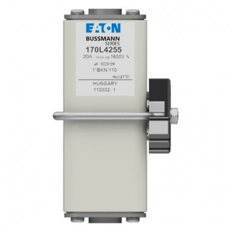 FUSE 20A 1600V 1*BKN/110 AR - FUSE 20A 1600V 1*BKN/110 AR 170L4255 EATON ELECTRIC FUSE 20A 1600V 1*BKN/110 AR