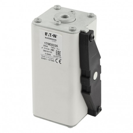 FUSE 250A 750V 2BKN/130 GR DC - FUSE 250A 750V 2BKN/130 GR DC 170E8335 EATON ELECTRIC FUSE 250A 750V 2BKN/130 GR DC