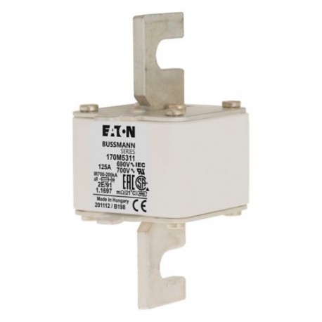 FUSE 550A 690V 2E/91 AR UC - FUSE 550A 690V 2E/91 AR UC 170M5311 EATON ELECTRIC FUSE 550A 690V 2E/91 AR UC