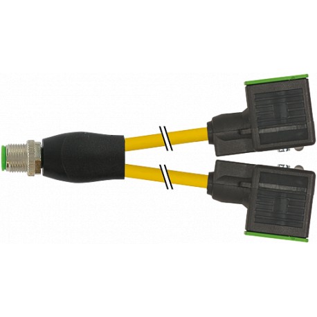 7000-42401-0360200 - 7000-42401-0360200 MURRELEKTRONIK M12 male 0° / MSUD double valve plug form BI 11mm PUR 4x0.75 bk UL/CSA+dra..