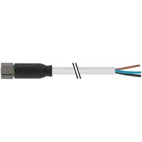 7004-08061-2110150 - 7004-08061-2110150 MURRELEKTRONIK M8 female 0° with cable V4A PVC 3x0.25 bk UL/CSA 10m